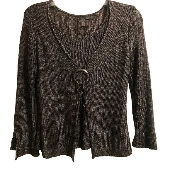 Jana Sweater Crew Neck Brown Acrylic/Nylon Sz M - Picture 1 of 10